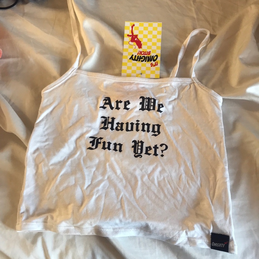 New oh mighty are we there yet crop tan